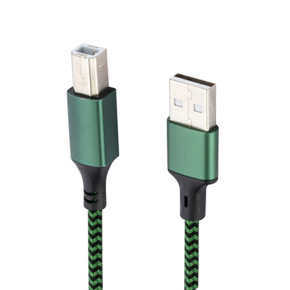 USB 2.0 to Square Port A/B Printer Adapter Cable, Length:0.5m(Green) - USB Cable by buy2fix | Online Shopping UK | buy2fix