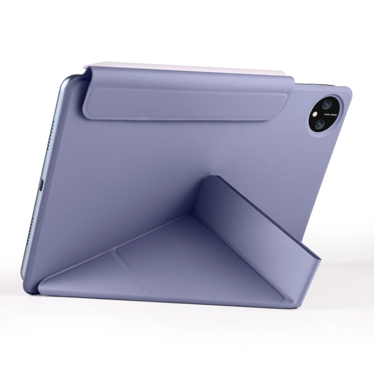 For Huawei MatePad Pro 11 2024 / 2022 Fixed Buckle Magnetic Deformation Leather Tablet Case(Lavender Purple) - Huawei by buy2fix | Online Shopping UK | buy2fix