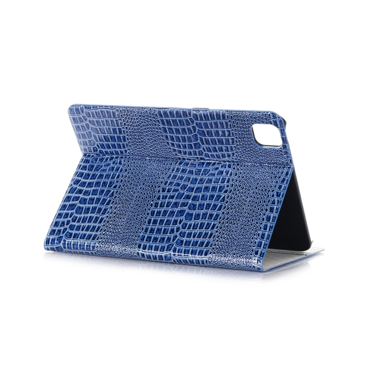 For iPad Pro 13  2024 Crocodile Texture Leather Tablet Case(Blue) - iPad Pro 13 2024 Cases by buy2fix | Online Shopping UK | buy2fix