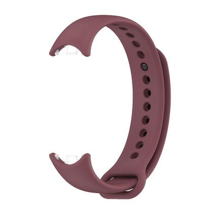 For Xiaomi Smart Band 9 / 8 MIJOBS Metal Buckle Solid Color Silicone Watch Band(Wine Red) - Watch Bands by MIJOBS | Online Shopping UK | buy2fix