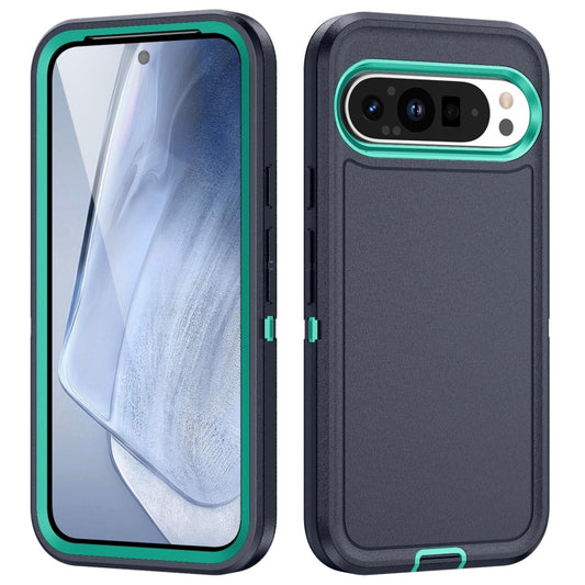 For Google Pixel 9 Life Waterproof Rugged PC + Silicone Phone Case(Dark Blue + Light Blue) - Google Cases by buy2fix | Online Shopping UK | buy2fix