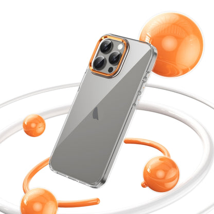 For iPhone 16 Pro Max Ice Feel HD Transparent PC Full Coverage Phone Case(Orange) - iPhone 16 Pro Max Cases by buy2fix | Online Shopping UK | buy2fix