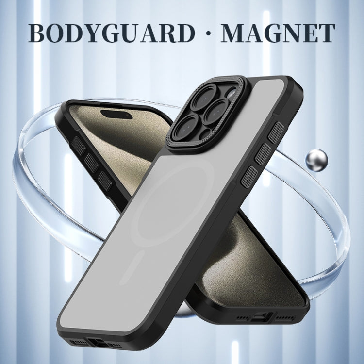 For iPhone 16 Pro Max Bodyguard MagSafe Magnetic Phone Case(Blue) - iPhone 16 Pro Max Cases by buy2fix | Online Shopping UK | buy2fix