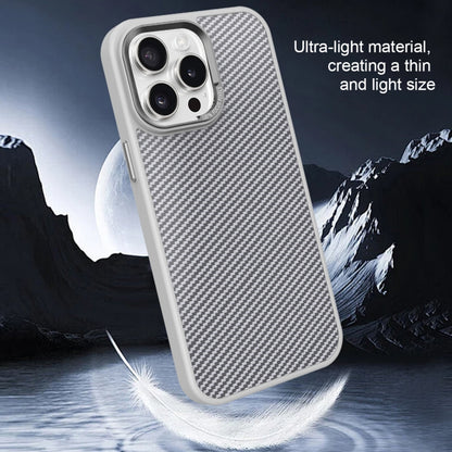 For iPhone 11 Pro Carbon Fiber Texture MagSafe Magnetic Shockproof Phone Case(Black) - iPhone 11 Pro Cases by buy2fix | Online Shopping UK | buy2fix