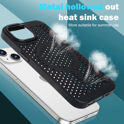 For iPhone 16 Pro Max Ice Feeling Cooling MagSafe Magnetic Phone Case(Navy Blue) - iPhone 16 Pro Max Cases by buy2fix | Online Shopping UK | buy2fix