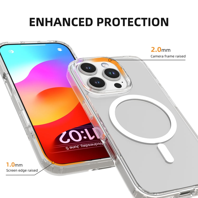 For iPhone 16 Pro Mutural Ice Series MagSafe Magnetic TPU Phone Case(Transparent) - iPhone 16 Pro Cases by Mutural | Online Shopping UK | buy2fix