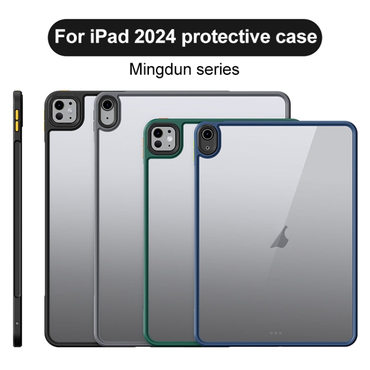 For iPad Pro 13 2024 Ming Shield Series PC Hybrid TPU Tablet Case(Blue) - iPad Pro 13 2024 Cases by buy2fix | Online Shopping UK | buy2fix