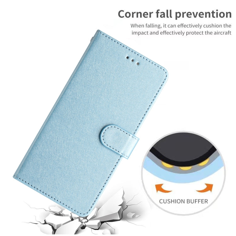 For iPhone 16 Silk Texture Horizontal Flip Leather Phone Case(Light Blue) - iPhone 16 Cases by buy2fix | Online Shopping UK | buy2fix