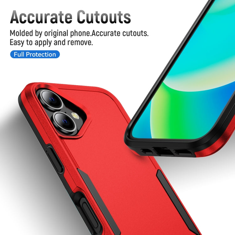 For iPhone 16 Plus Pioneer Armor Heavy Duty PC + TPU Phone Case(Red+Black) - iPhone 16 Plus Cases by buy2fix | Online Shopping UK | buy2fix