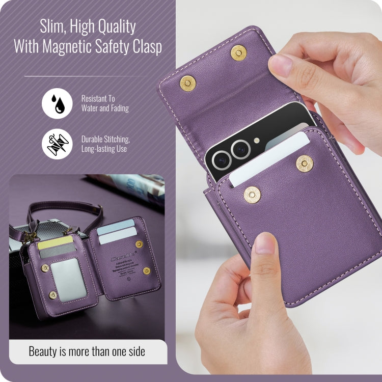 For Samsung Z Flip Series CaseMe Me50 Mini Lanyard Universal Bag(Purple) - Galaxy Z Flip6 5G Cases by CaseMe | Online Shopping UK | buy2fix