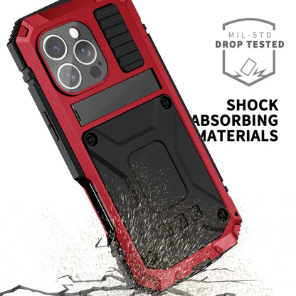 For iPhone 16 Pro Max R-JUST Life Waterproof Dustproof Shockproof Phone Case(Red) - iPhone 16 Pro Max Cases by R-JUST | Online Shopping UK | buy2fix