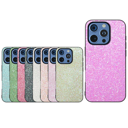 For iPhone 16 Pro Black Frame Colorful Glitter Phone Case(Dark Pink) - iPhone 16 Pro Cases by buy2fix | Online Shopping UK | buy2fix