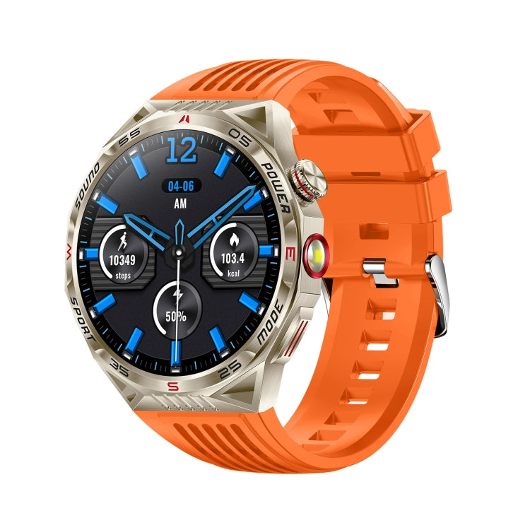 HT28 1.85 inch Silicone Strap IP68 Waterproof Smart Watch, Support Sleep Monitoring(Orange) - Smart Watches by buy2fix | Online Shopping UK | buy2fix