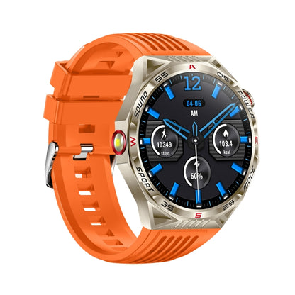 HT28 1.85 inch Silicone Strap IP68 Waterproof Smart Watch, Support Sleep Monitoring(Orange) - Smart Watches by buy2fix | Online Shopping UK | buy2fix