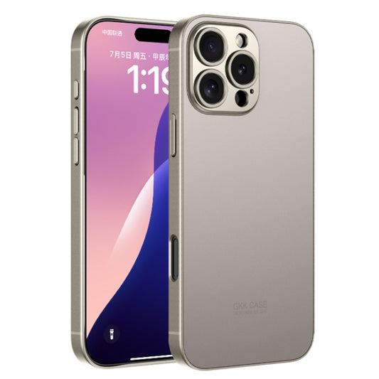 For iPhone 16 Pro GKK AG Craft Skin Feel Full Coverage Phone Case(Titanium Grey) - iPhone 16 Pro Cases by GKK | Online Shopping UK | buy2fix