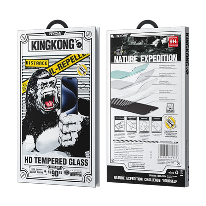 For iPhone 16 / 15 WK WTP-087 Space King Kong 9D Curved HD Tempered Glass Screen Protector - iPhone 16 Tempered Glass by WK | Online Shopping UK | buy2fix