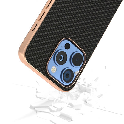 For iPhone 16 Pro Max Nano Electroplating Carbon Fiber Texture Phone Case(Black) - iPhone 16 Pro Max Cases by buy2fix | Online Shopping UK | buy2fix