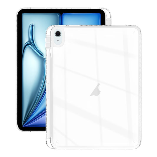 For iPad Air 11 2024 / 2022 10.9 Acrylic Hybrid TPU Tablet Case with Pen Slot(Transparent) - iPad Air 11 2024 Cases by buy2fix | Online Shopping UK | buy2fix