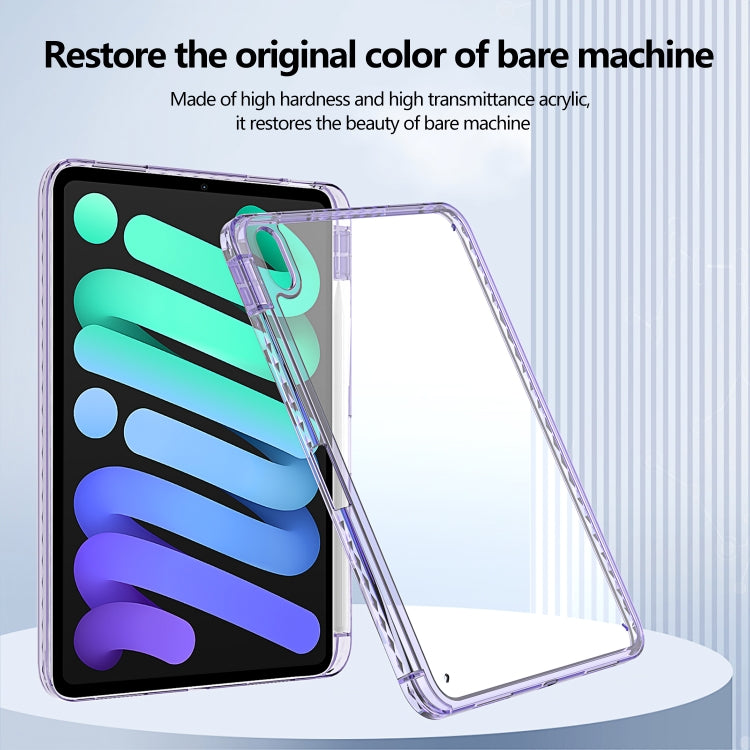 For iPad Pro 11 2024 Acrylic Hybrid TPU Tablet Case with Pen Slot(Purple) - iPad Pro 11 2024 Cases by buy2fix | Online Shopping UK | buy2fix