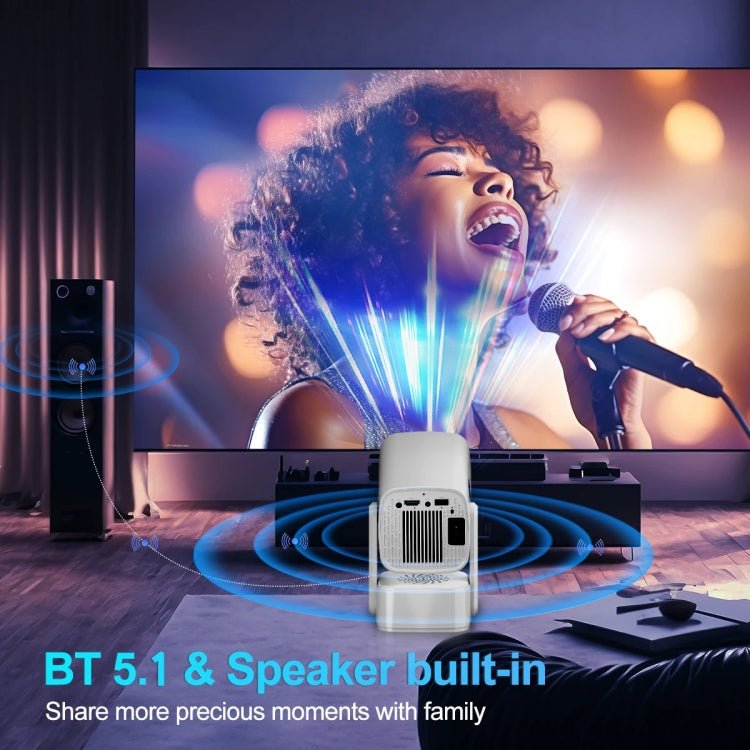 Y7S 720P Android 11 OS Portable Home WiFi Projector with Speaker, CPU:Allwinner H713(AU Plug) - Mini Projector by buy2fix | Online Shopping UK | buy2fix