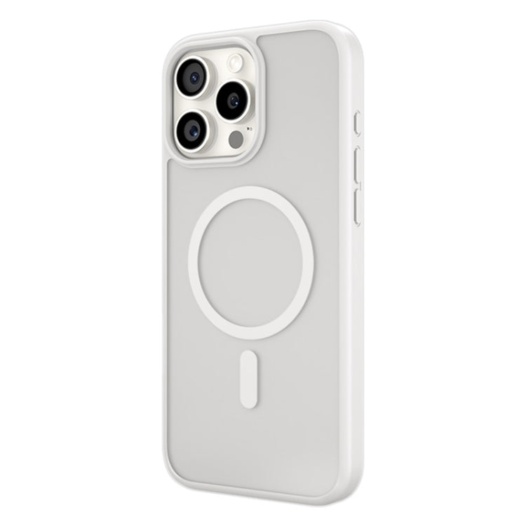 For iPhone 16 Pro TGVIS GRACE Series MagSafe Frosted Translucent Phone Case(White) - iPhone 16 Pro Cases by TGVIS | Online Shopping UK | buy2fix