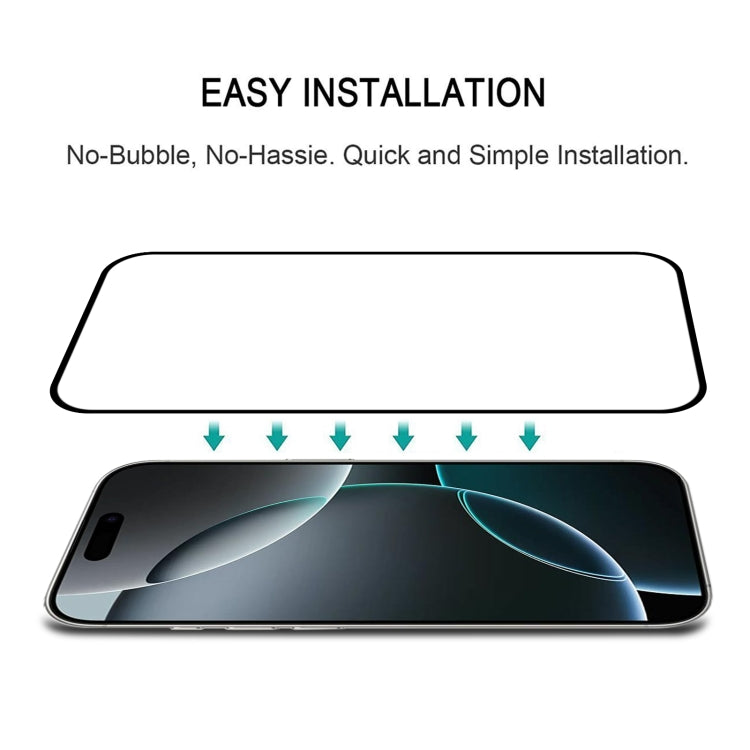 For iPhone 16 Pro 25pcs Full Glue Screen Tempered Glass Film - iPhone 16 Pro Tempered Glass by buy2fix | Online Shopping UK | buy2fix