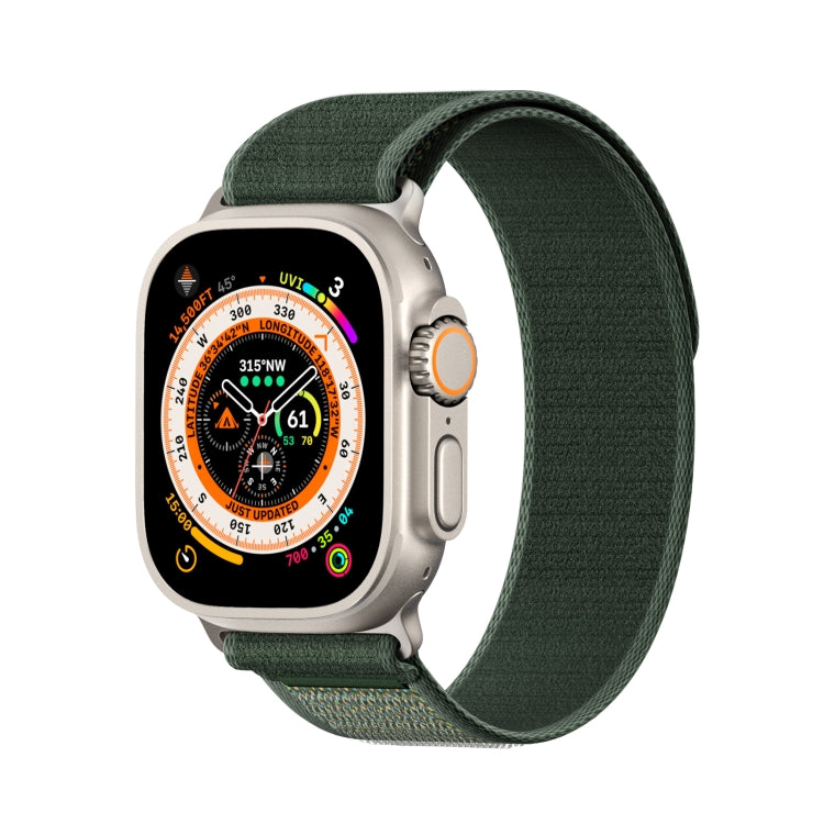 For Apple Watch 46mm / 49mm / 45mm / 44mm DUX DUCIS YJ Series Nylon Watch Band(Green) - Watch Bands by DUX DUCIS | Online Shopping UK | buy2fix