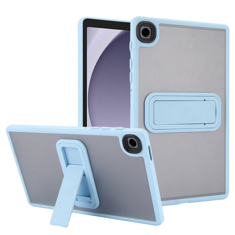 For Samsung Galaxy Tab A9 Skin Feel Holder PC Hybrid TPU Tablet Case(Light Blue) - Galaxy Tab A9 by buy2fix | Online Shopping UK | buy2fix