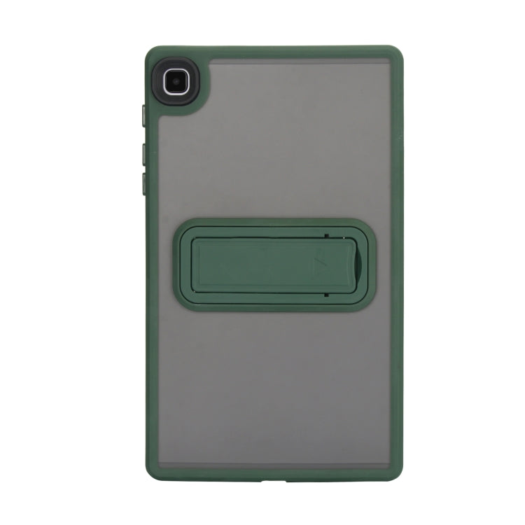 For Samsung Galaxy Tab A9 Skin Feel Holder PC Hybrid TPU Tablet Case(Dark Green) - Galaxy Tab A9 by buy2fix | Online Shopping UK | buy2fix