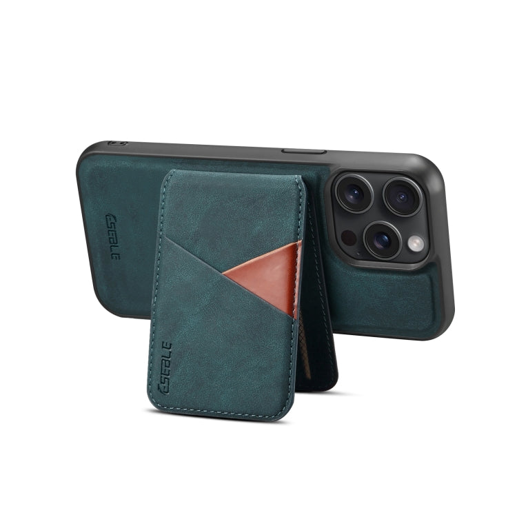 For iPhone 16 Plus ESEBLE E2 Retro Texture Card Slots MagSafe RFID Leather Case(Dark Green) - iPhone 16 Plus Cases by ESEBLE | Online Shopping UK | buy2fix