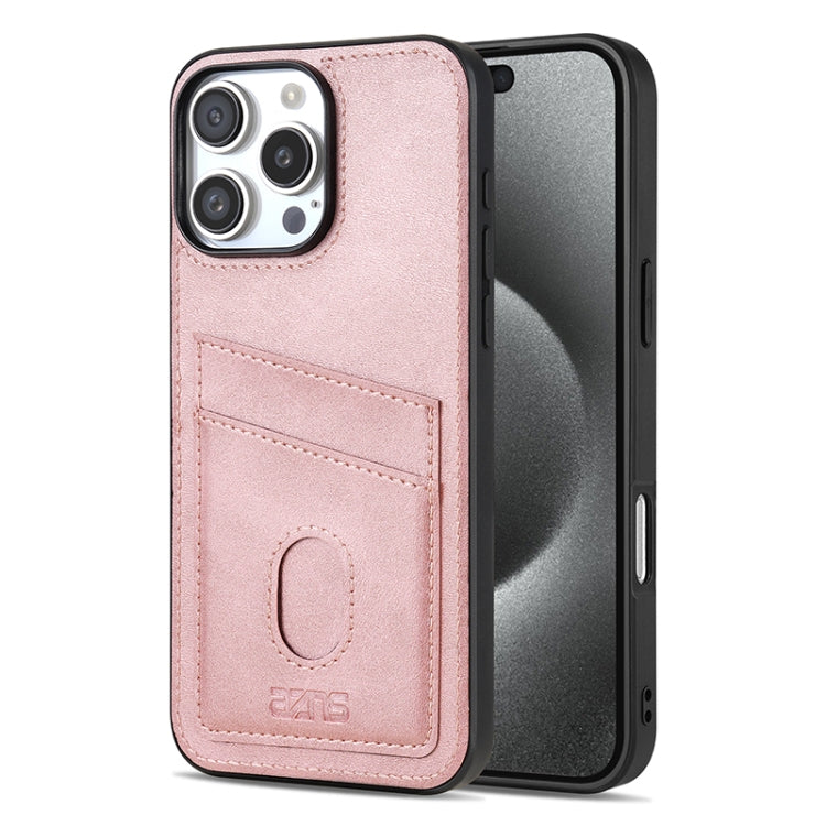 For iPhone 16 Pro Max AZNS K1 Series Card Slot Business Phone Case(Pink) - iPhone 16 Pro Max Cases by AZNS | Online Shopping UK | buy2fix