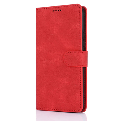 For iPhone 16 Fantasy Skin-feel Calfskin Texture Leather Phone Case(Red) - iPhone 16 Cases by buy2fix | Online Shopping UK | buy2fix