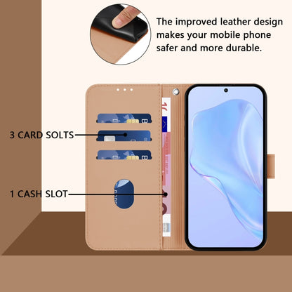 For Boost MobIle Celero 5G+ 2024 / 3+ 5G Skin Feel Solid Color Leather Phone Case with Lanyard(Nude) - More Brand by buy2fix | Online Shopping UK | buy2fix