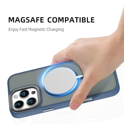 For iPhone 16 Mutural Skin Feel Series Frosted MagSafe Magnetic Phone Case(Light Blue) - iPhone 16 Cases by Mutural | Online Shopping UK | buy2fix