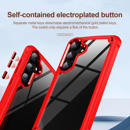 For Samsung Galaxy S25 5G TPU + PC Lens Protection Phone Case(Red) - Galaxy S25 5G Cases by buy2fix | Online Shopping UK | buy2fix