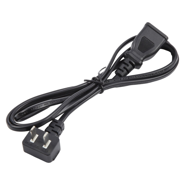 US Plug Computer PC Power 2 Pin Extension Cord, Length:1.5m(Black) - Power Cord by buy2fix | Online Shopping UK | buy2fix