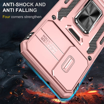 For Samsung Galaxy S25+ 5G Armor PC Hybrid TPU Camera Shield Phone Case(Rose Gold) - Galaxy S25+ 5G Cases by buy2fix | Online Shopping UK | buy2fix