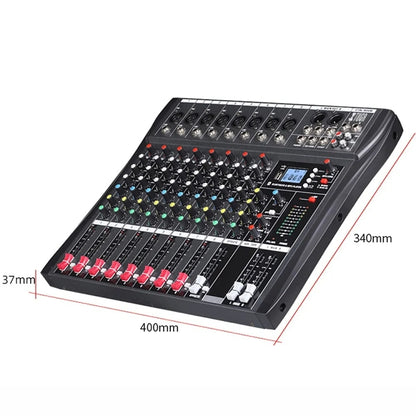 XTUGA CT80X 8-Channels Audio Mixer DJ Mixing Console with 48V Power Supply(UK Plug) - Live Sound Effects Processors by XTUGA | Online Shopping UK | buy2fix