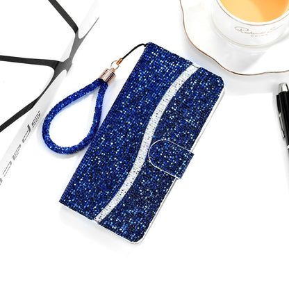 For Samsung Galaxy S25 Ultra 5G Glitter Powder Filp Leather Phone Case(Blue) - Galaxy S25 Ultra 5G Cases by buy2fix | Online Shopping UK | buy2fix