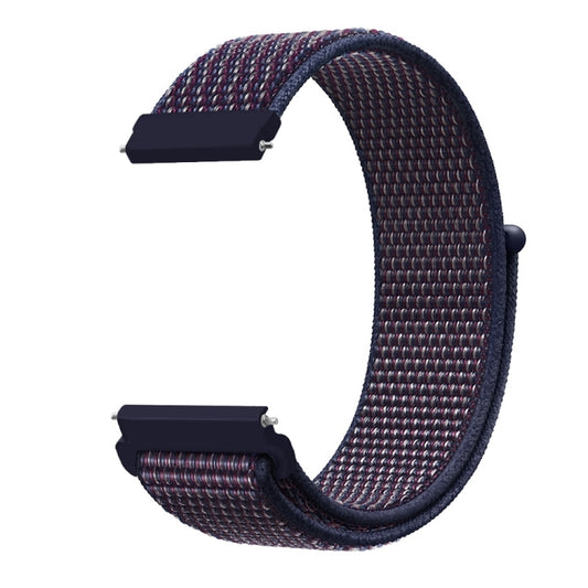 For Samsung Galaxy Watch 42mm Nylon Braided Watch Band(Indigo) - Watch Bands by buy2fix | Online Shopping UK | buy2fix