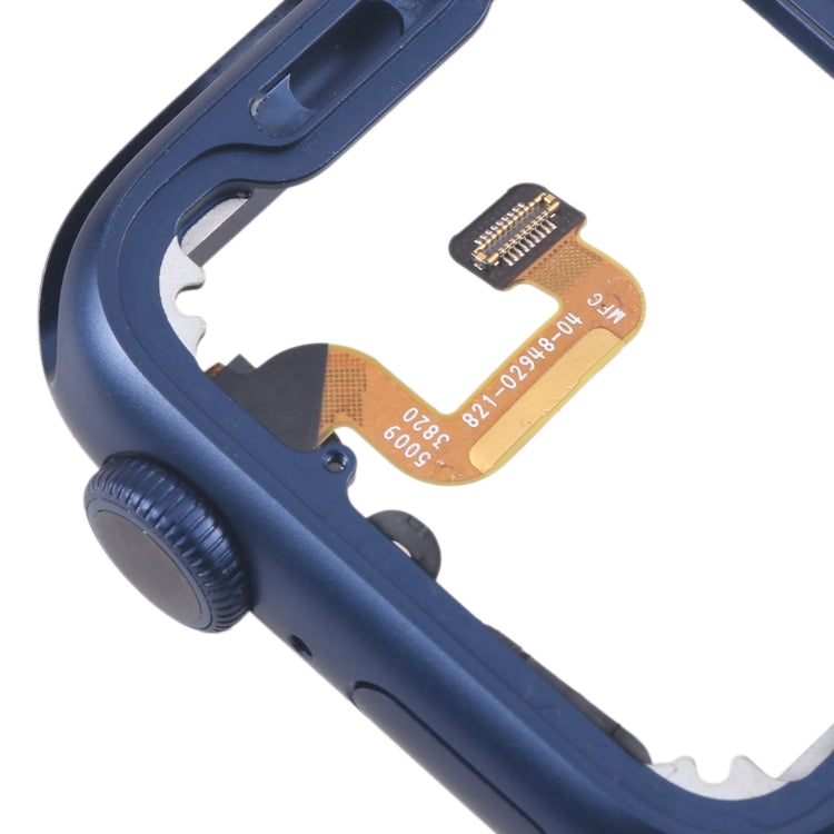 For Apple Watch Series 6 44MM GPS Aluminium Alloy Middle Frame Bezel Plate with Crown Spin Axis Flex Cable(Blue) - Middle Frame by buy2fix | Online Shopping UK | buy2fix