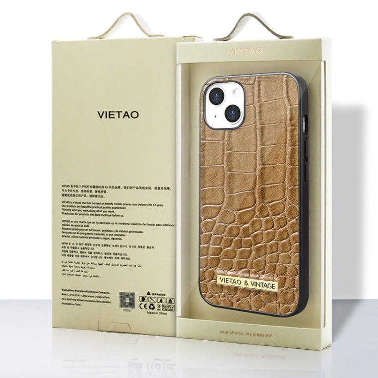 For iPhone 16 Pro Max VIETAO Alligator Texture PU Phone Case(Red) - iPhone 16 Pro Max Cases by VIETAO | Online Shopping UK | buy2fix