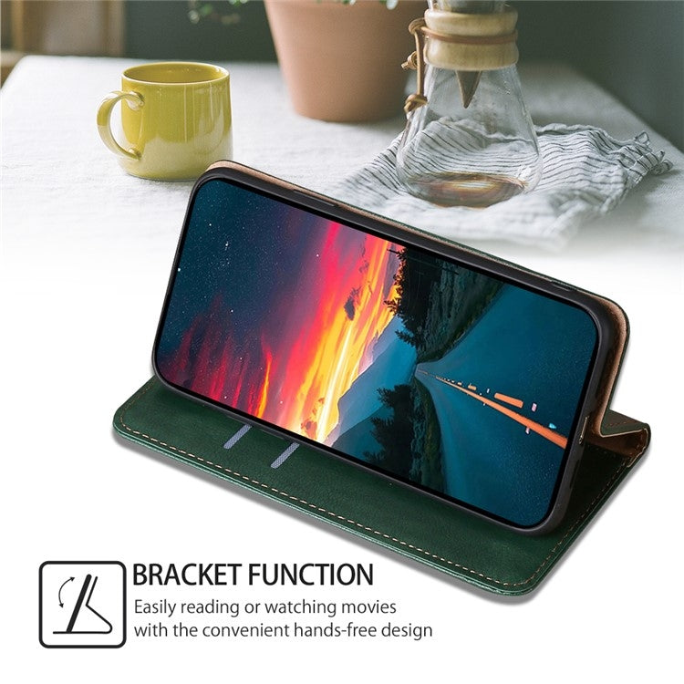 For Samsung Galaxy S25 Ultra 5G Gloss Oil Solid Color Magnetic Leather Phone Case(Green) - Galaxy S25 Ultra 5G Cases by buy2fix | Online Shopping UK | buy2fix