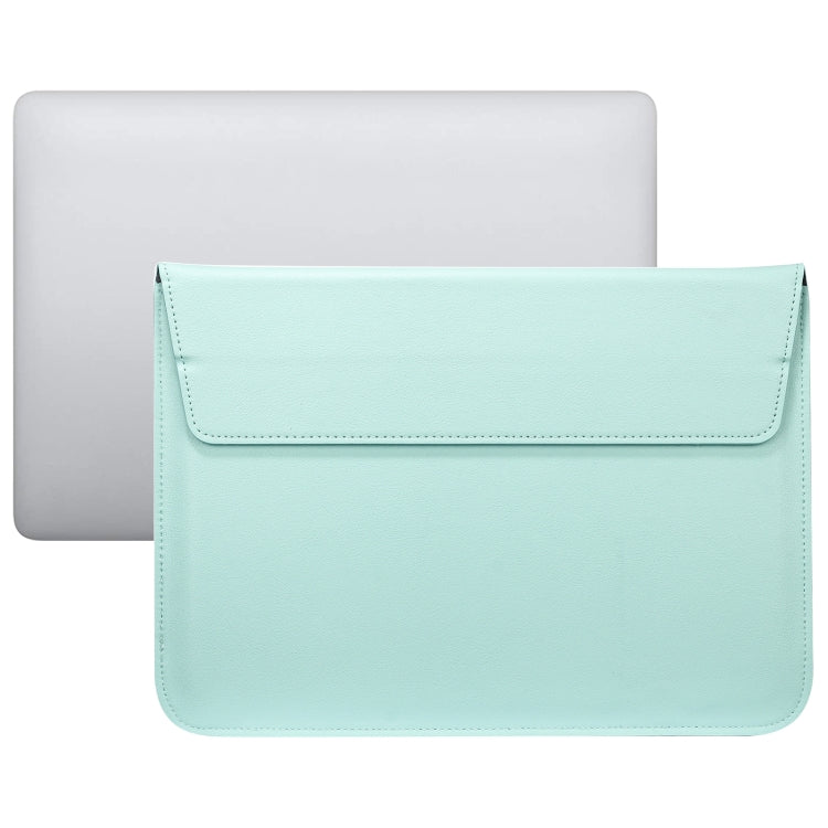 PU Leather Ultra-thin Envelope Bag Laptop Bag for MacBook Air / Pro 11 inch, with Stand Function(Mint Green) - Protective Bags by buy2fix | Online Shopping UK | buy2fix