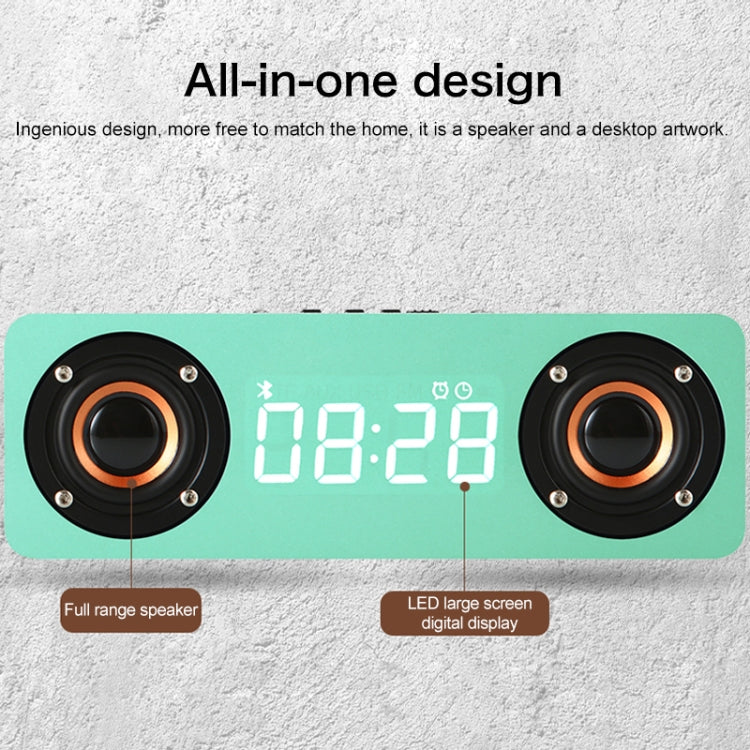 M5 Subwoofer Wooden Bluetooth 4.2 Speaker, Support TF Card & 3.5mm AUX & FM(Graffiti Color) - Desktop Speaker by buy2fix | Online Shopping UK | buy2fix