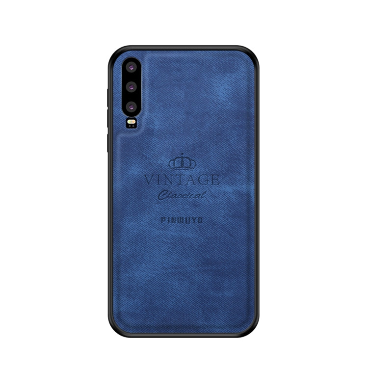 PINWUYO Shockproof Waterproof Full Coverage PC + TPU + Skin Protective Case for Huawei P30(Blue) - Huawei Cases by PINWUYO | Online Shopping UK | buy2fix