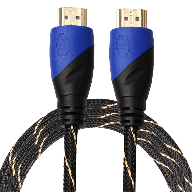 1.8m HDMI 1.4 Version 1080P Woven Net Line Blue Black Head HDMI Male to HDMI Male Audio Video Connector Adapter Cable - Cable by buy2fix | Online Shopping UK | buy2fix