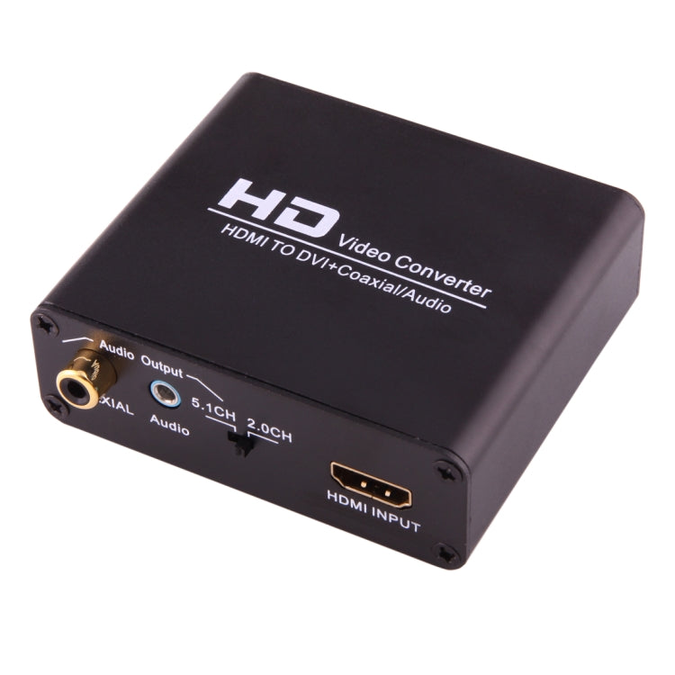 NEWKENG X5 HDMI to DVI with Audio 3.5mm Coaxial Output Video Converter, US Plug - Converter by buy2fix | Online Shopping UK | buy2fix