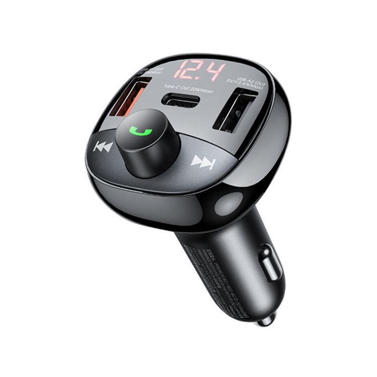 REMAX RCC331 Rodi Series 3 in 1 Car 64.5W PD Fast Charger Support FM / TF Card / Bluetooth Hands-free Calling - Car Charger by REMAX | Online Shopping UK | buy2fix