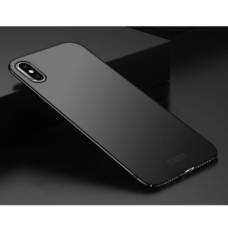 For iPhone XS Max MOFI Frosted PC Ultra-thin Full Coverage Protective Case (Black) - More iPhone Cases by MOFI | Online Shopping UK | buy2fix